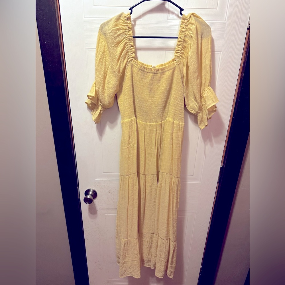Smocked, boho dress